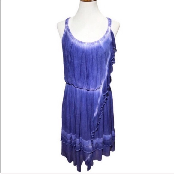 SOLD-Free People Tie Dye Ruffled Sun Dress - Picture 2 of 8